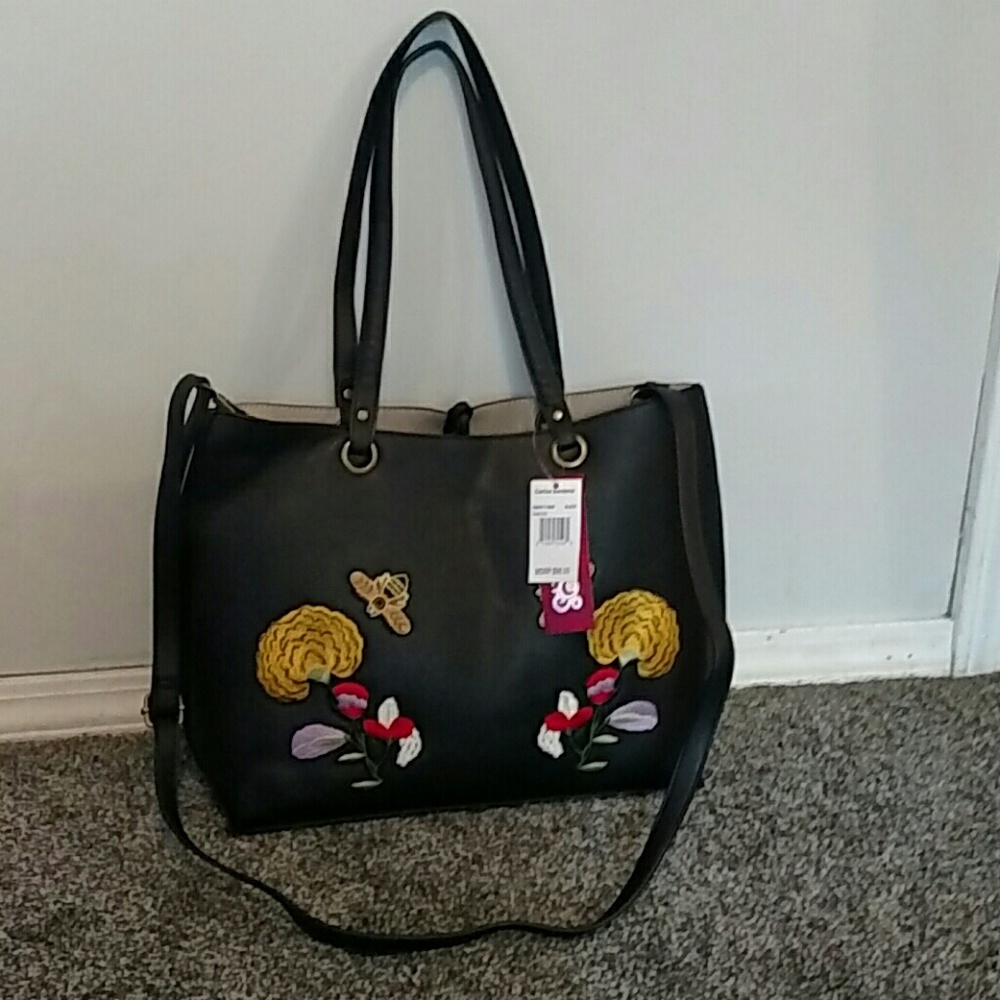 NWT Carlos Santana Trophy Tote Ret $98